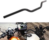 JFG RACING 25mm Drag Kormány Univerzális Harley Sportster XL 883 1200 Bobber Chopper Softail Dyna Motorokhoz - Fekete Alumínium 1