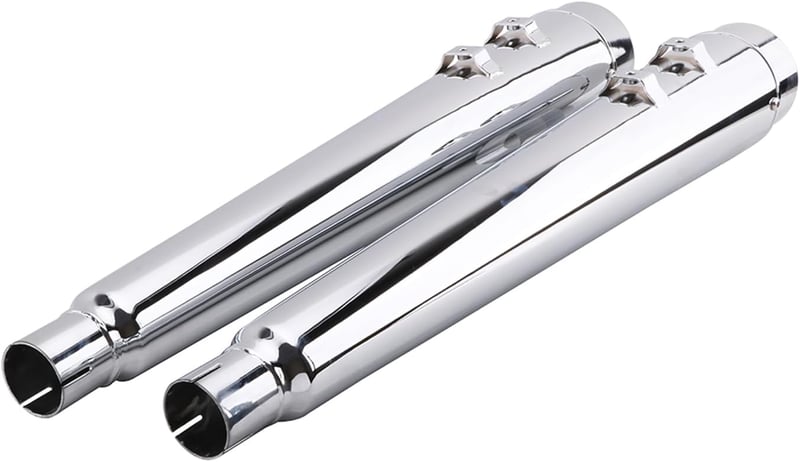 JFG RACING 4 colos kipufogócső króm megafon slipon szilenszer Harley Davidson