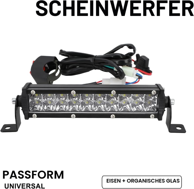 JFG RACING LED Fényszóró Pit Bike Motorkerékpárhoz 7/8 Inch Kormányhoz