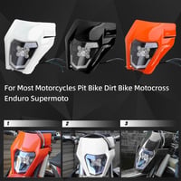 JFG RACING LED motoros fényszóró univerzális fekete enduro cross dirt bike 5