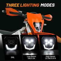 JFG RACING LED motoros fényszóró univerzális narancssárga enduro supermoto 3
