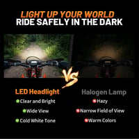JFG RACING Universal LED Motoros Fényszóró - Fehér, Enduro, Motocross, Dirt Bike 6