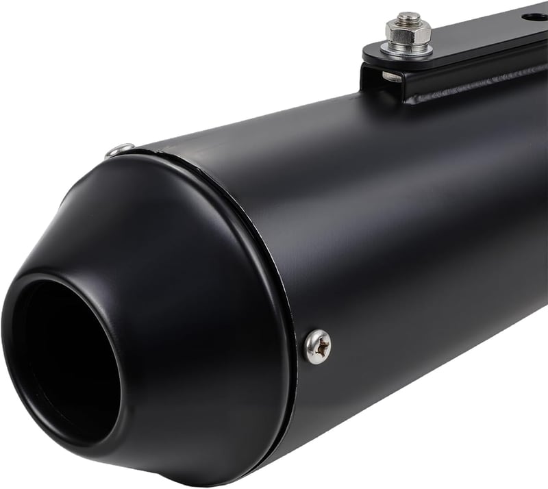 JFG RACING Univerzális Kipufogó Csillapító 1.5"-1.8" Harley Cafe Racer Bobber Triumph Fekete - Black (black-3)