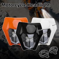 JFG RACING Univerzális Motocross Fényszóró Fekete - Dirt Bike Enduro Supermoto Első Lámpa EXC SX SXF Modellekhez 6