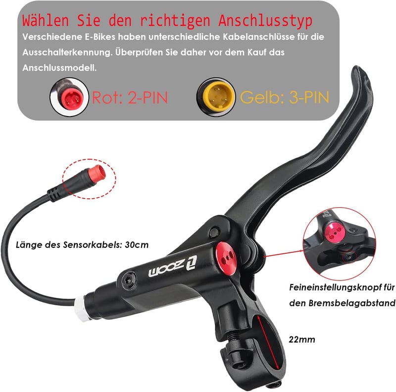 JFOYH Zoom HB876e hidraulikus e-bike fékszett 4 dugattyús féknyereggel