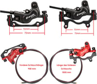 JFOYH Zoom HB876e hidraulikus e-bike fékszett 4 dugattyús féknyereggel 4