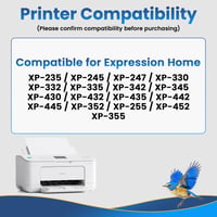 Sada kompatibilných atramentových kaziet Jhaan 29XL pre Epson – 10 ks (4 čierne, 2 azúrové, 2 purpurové, 2 žlté) XP-342 XP-352 XP-432 XP-445 XP-235 XP-255 2