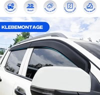 JHCHAN Ford Ranger 2023-2026 szélvédő szett, 4 részes füstös akril, öntapadós 3
