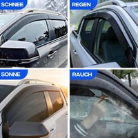 JHCHAN Ford Ranger 2023-2026 szélvédő szett, 4 részes füstös akril, öntapadós 7