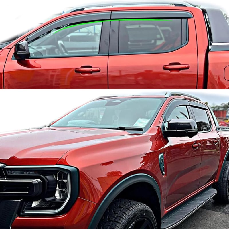 JHCHAN Ford Ranger 2023-2026 T9 Szélvédő Esővédő Tinted 4 Részes