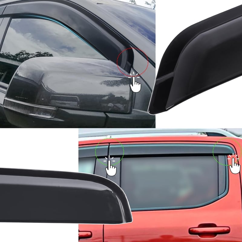 JHCHAN Ford Ranger 2023-2026 T9 Szélvédő Esővédő Tinted 4 Részes