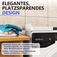 JHCHU Mosógép Szárítógép Egymásra Helyezés Kit 45-68cm Állítható Fehér 3