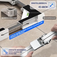 JHCHU Mosógép Szárítógép Egymásra Helyezés Kit 45-68cm Állítható Fehér 6