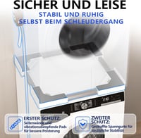 JHCHU Mosógép Szárítógép Egymásra Helyezés Kit 45-68cm Állítható Fehér 5