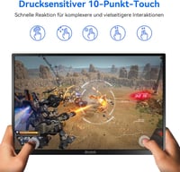 Jhcztrk 14 Inch Touchscreen Hordozható Monitor 1200P FHD IPS HDR Ultraslim  3