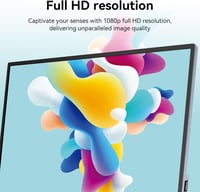 Jhcztrk 15.6" hordozható monitor Full HD 1920x1080 USB-C laptop PC Mac PS5 állvánnyal 3