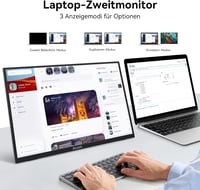 Jhcztrk 18.5" hordozható monitor 120Hz FHD HDMI USB-C gamer kijelző 5