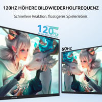 Jhcztrk 18.5" hordozható monitor 120Hz FHD HDMI USB-C gamer kijelző 2