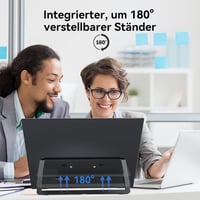 Jhcztrk 18.5" hordozható monitor 120Hz FHD HDMI USB-C gamer kijelző 8