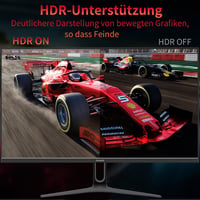Jhcztrk 24 hüvelykes Full HD IPS PC gaming monitor 75Hz HDMI VGA bezelless LED, VESA fali rögzítés kompatibilis 4