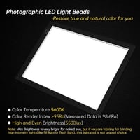 JHFart Ultra vékony, dimmelhető LED világító tábla 5600K 30 x 21 cm negatív digitalizáláshoz 35 mm átmérőhöz 2