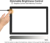 JHFart Ultra vékony, dimmelhető LED világító tábla 5600K 30 x 21 cm negatív digitalizáláshoz 35 mm átmérőhöz 6