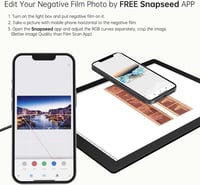 JHFart Ultra vékony, dimmelhető LED világító tábla 5600K 30 x 21 cm negatív digitalizáláshoz 35 mm átmérőhöz 4