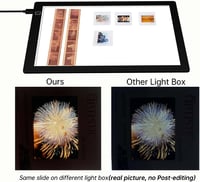 JHFart Ultra vékony, dimmelhető LED világító tábla 5600K 30 x 21 cm negatív digitalizáláshoz 35 mm átmérőhöz 3