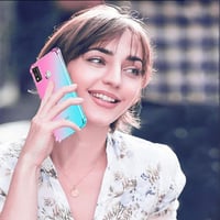 Husă Jhxtech pentru Honor 9X Lite 6,5" cu folie de protecție din sticlă securizată (2 buc.) - Husă de protecție subțire din TPU, rezistentă la șocuri, degrade transparent roz/verde 6