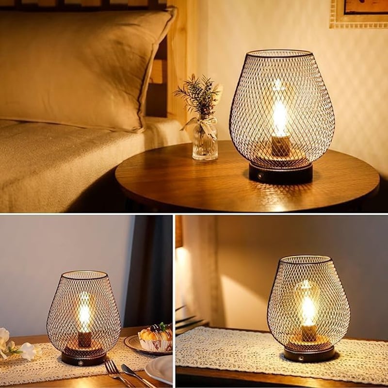 JHY DESIGN Érintésérzékeny Asztali Lámpa 2db, Akkumulátoros LED, Dimmer Funkció