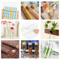 JIADEXIN 15 ks priehľadných skúmaviek so zátkou, plastové, 16x150 mm (16 ml), na DIY projekty, do laboratória, na domáce použitie a party dekorácie 6
