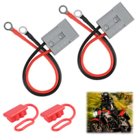 Konektor JiaHeHe Anderson 50A 600V s 30 cm káblom 10AWG, 2 ks konektor na batériu s ochranným krytom na pripojenie nabíjačky 2