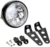 JIAHEY 7 Hüvelykes Motoros LED Fényszóró Fehér Színben Vízálló Kivitelben Irányjelzővel és Rögzítő Konzollal 12V 35W 7