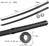 Jianxuan Polipropilén Kendo Gyakorló Kard 101cm - Bokken Szamuráj Kard Edzéshez, Ambidextrous Vintage Stílusú Kardvívó Felszerelés Táskával 3