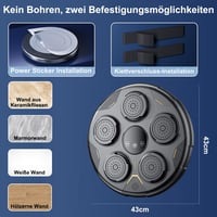 JIAQINGDA LED Zenés Boxzsák Fali Boxozógép Bluetooth Kesztyűvel 9 Sebességgel 5
