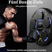 JIAQINGDA LED Zenés Boxzsák Fali Boxozógép Bluetooth Kesztyűvel 9 Sebességgel 3