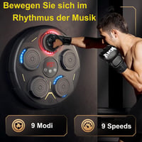 JIAQINGDA LED Zenés Boxzsák Fali Boxozógép Bluetooth Kesztyűvel 9 Sebességgel 2