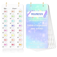 Jiawaggag Card Colorat cu Orificiu, 20 Coli, 18x9 cm, 300g/m², Inel Auriu, Imprimare pe o singură față, pentru carioci, creioane cerate, acuarele și markere 1