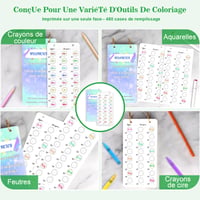 Jiawaggag Card Colorat cu Orificiu, 20 Coli, 18x9 cm, 300g/m², Inel Auriu, Imprimare pe o singură față, pentru carioci, creioane cerate, acuarele și markere 5