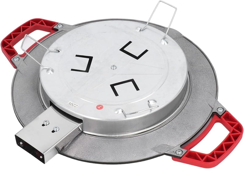Jiawu elektromos grillsütő 30 cm kerek füles füstmentes BBQ grill serpenyő 5 fokozat