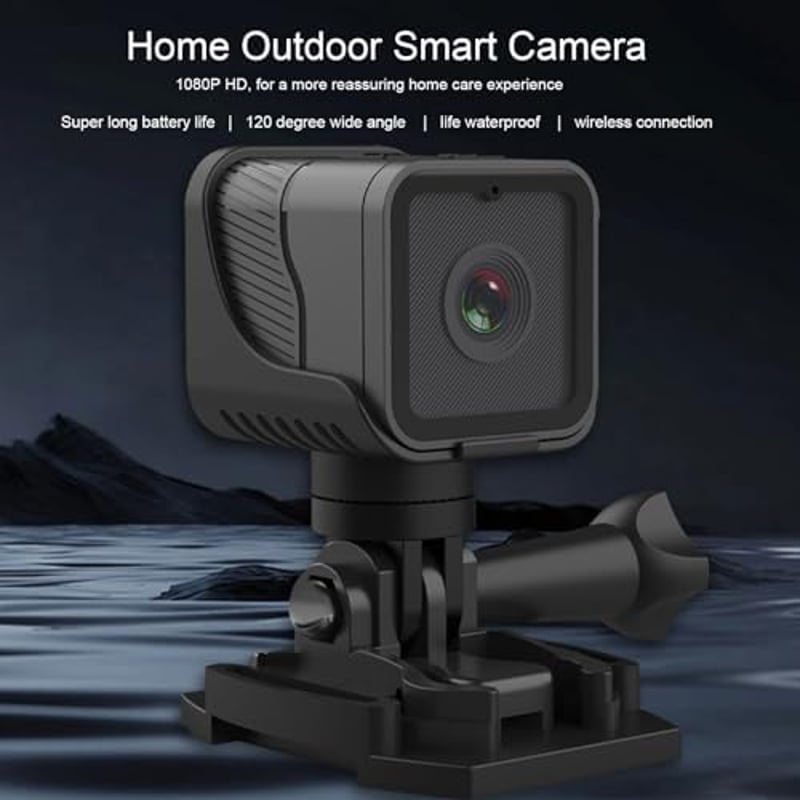Jiawu Kerékpár Kormány Kamera Szett 1080P WiFi - 120° Széles Látószögű Bukósisak Kamera Parkolási Figyelővel, Vízálló Akciókamera Biciklire,