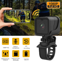 Jiawu Kerékpár Kormány Kamera Szett 1080P WiFi - 120° Széles Látószögű Bukósisak Kamera Parkolási Figyelővel, Vízálló Akciókamera Biciklire, 2