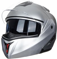 JIEKAI ECE motoros bukósisak flip-up XXL ezüst 2