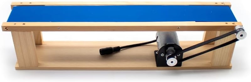 Jieotwice Mini Asztali Szállítószalag 5x70cm Oktatási Modell 0-6000 rpm