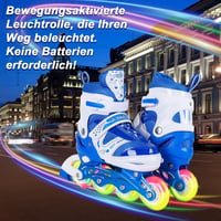 JIFAR Gyerek Görkorcsolya Állítható LED Világítással 31-34-es Méret 5