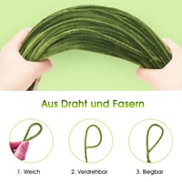 jijAcraft 6 mm Zöld Pipatisztító Drót - 30 cm Hosszú Hajlítható Zsenília Szálak Kézművességhez - 100 db Kreatív Barkácsoláshoz, Dekorációhoz 3