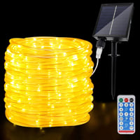 JIMACRO 22m Napelemes LED Kültéri Fényfüzér 200 LED IP65 Vízálló 1