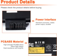 JIMACRO csere laptop akkumulátor Lenovo ThinkPad 10.8V 4400mAh 48Wh kompatibilis T440 T440S X240 X240s T450S L450 L460 T550 X260 T470P X270 3