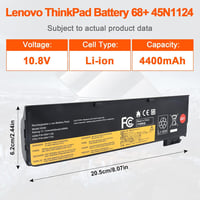 JIMACRO csere laptop akkumulátor Lenovo ThinkPad 10.8V 4400mAh 48Wh kompatibilis T440 T440S X240 X240s T450S L450 L460 T550 X260 T470P X270 5