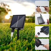 JIMACRO Napelemes Meteor Csőfények 30cm 10LED Kültéri Vízálló 4